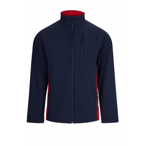 106004.SOFT SHELL BICOLOR AZUL NAVY/ROJO S