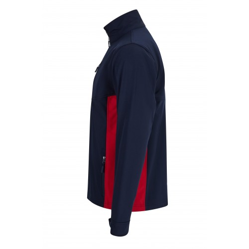 106004.SOFT SHELL BICOLOR AZUL NAVY/ROJO XS