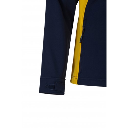 106004.SOFT SHELL BICOLOR AZUL NAVY/AMARILLO XS