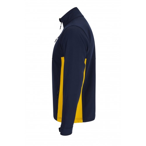 106004.SOFT SHELL BICOLOR AZUL NAVY/AMARILLO XS