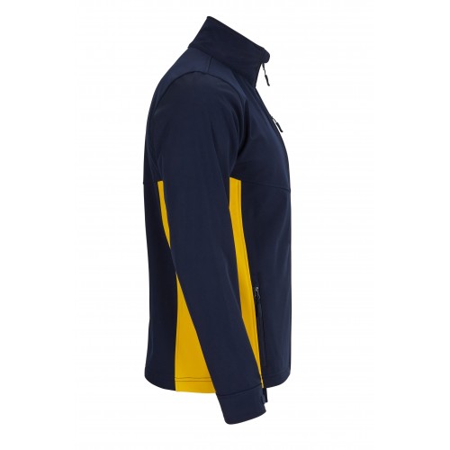 106004.SOFT SHELL BICOLOR AZUL NAVY/AMARILLO XS