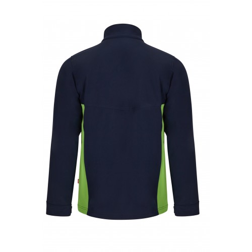 106004.SOFT SHELL BICOLOR AZUL NAVY/VERDE LIMA XS