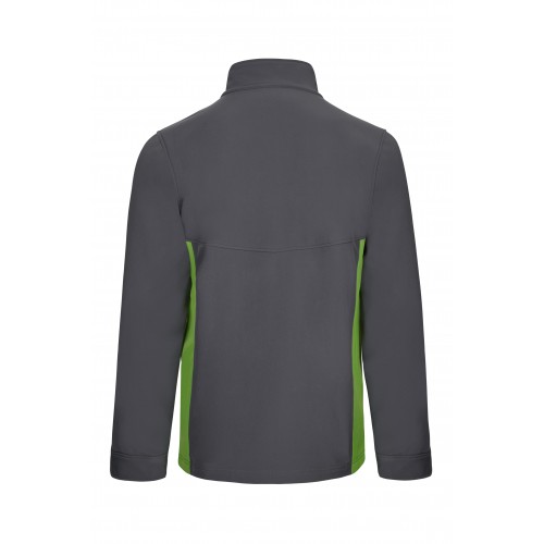 106004.SOFT SHELL BICOLOR AZUL NAVY/VERDE LIMA XS