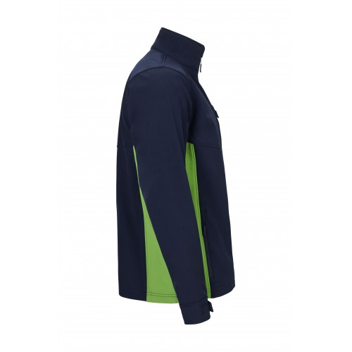 106004.SOFT SHELL BICOLOR AZUL NAVY/VERDE LIMA XS