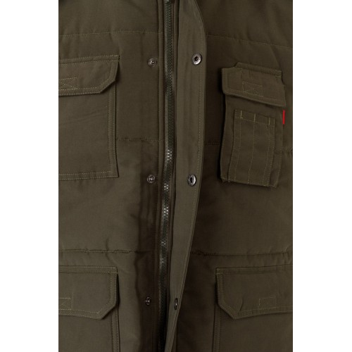 108.CHALECO ACOLCHADO VERDE CAZA 2XL