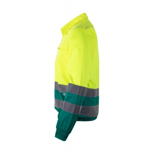 153.CAZADORA BICOLOR AV VERDE/AMARILLO FLÚOR 2XL