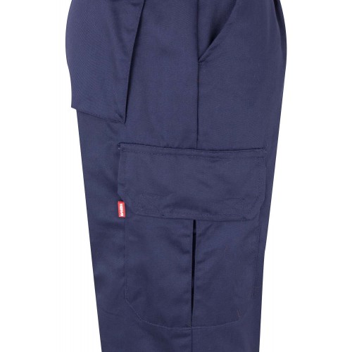 157.PANTALÓN BICOLOR AV AZUL MARINO/NARANJA FLÚOR 2XL