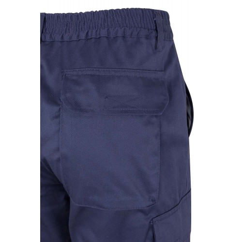157.PANTALÓN BICOLOR AV AZUL MARINO/NARANJA FLÚOR 2XL