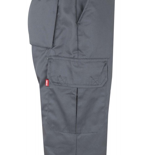 157.PANTALÓN BICOLOR AV GRIS/NARANJA FLÚOR 2XL