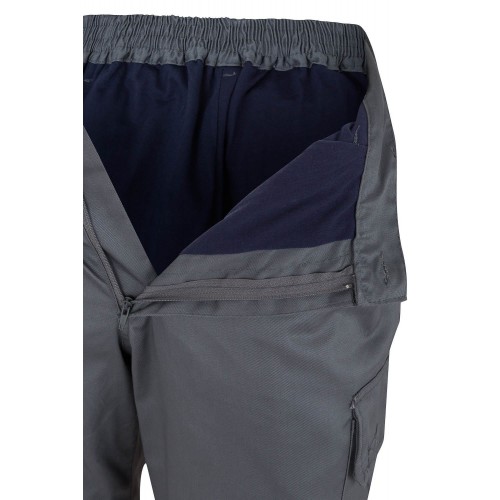 157.PANTALÓN BICOLOR AV GRIS/NARANJA FLÚOR 2XL
