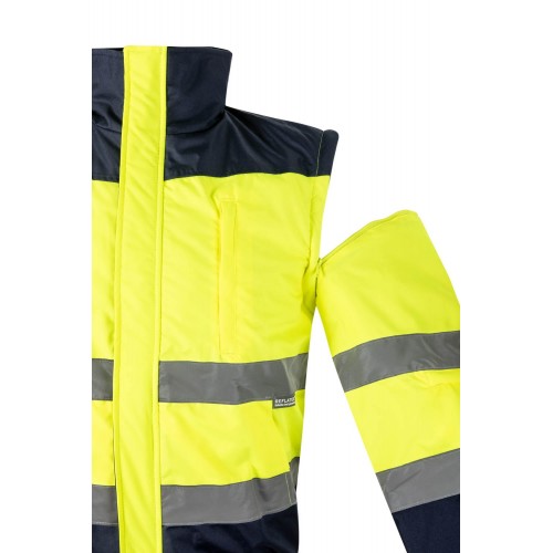 161.CAZADORA BICOLOR AV AZUL MARINO/AMARILLO FLÚOR 2XL