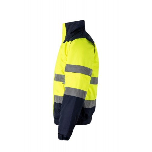 161.CAZADORA BICOLOR AV AZUL MARINO/AMARILLO FLÚOR 2XL