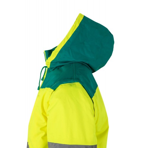 161.CAZADORA BICOLOR AV VERDE/AMARILLO FLÚOR 2XL