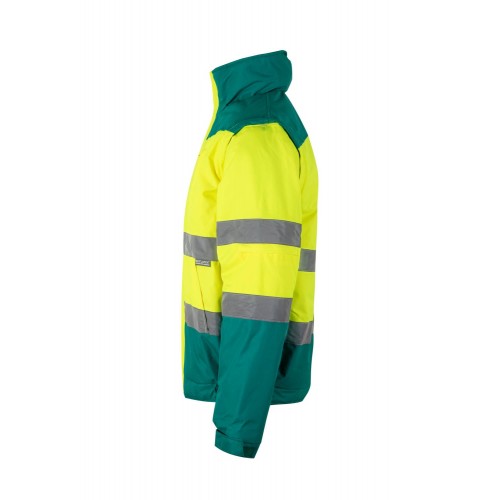 161.CAZADORA BICOLOR AV VERDE/AMARILLO FLÚOR 2XL