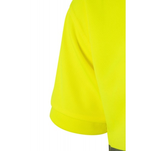 172.POLO MC AV AMARILLO FLÚOR 2XL