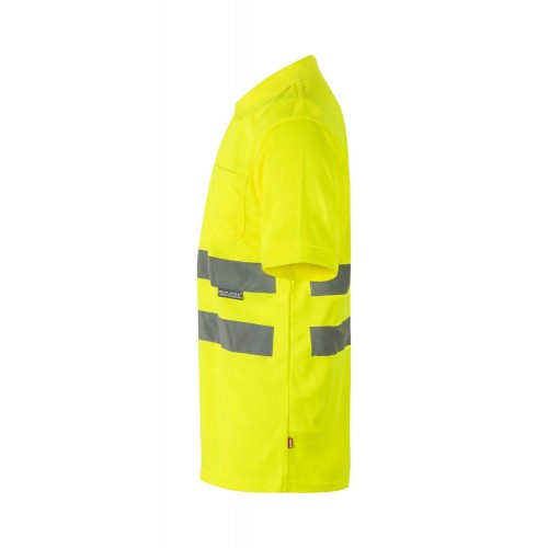 172.POLO MC AV AMARILLO FLÚOR 2XL