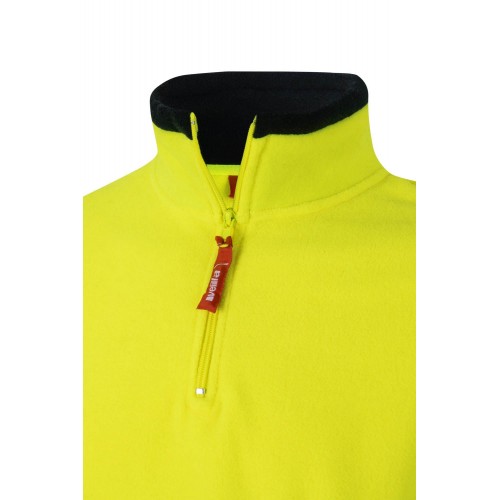 182.FORRO POLAR BICOLOR AV AZUL MARINO/AMARILLO FLÚOR 2XL