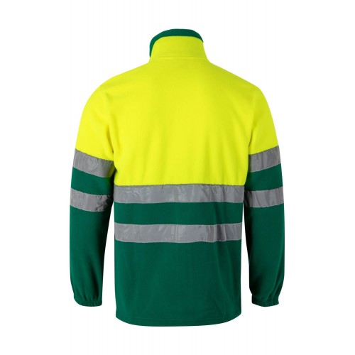 183.CHAQUETA POLAR BICOLOR AV VERDE/AMARILLO FLÚOR 2XL