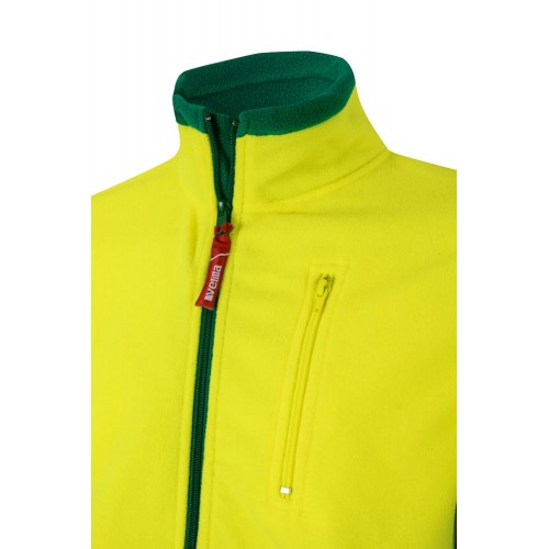 183.CHAQUETA POLAR BICOLOR AV VERDE/AMARILLO FLÚOR 2XL