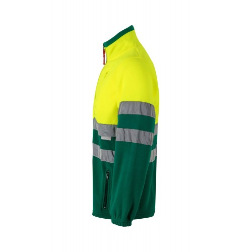 183.CHAQUETA POLAR BICOLOR AV VERDE/AMARILLO FLÚOR 2XL