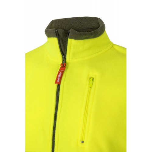 183.CHAQUETA POLAR BICOLOR AV VERDE CAZA/AMARILLO FLÚOR 2XL