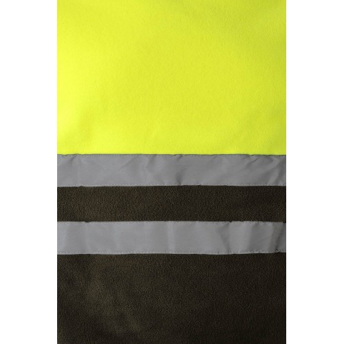 183.CHAQUETA POLAR BICOLOR AV VERDE CAZA/AMARILLO FLÚOR 2XL