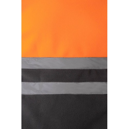 183.CHAQUETA POLAR BICOLOR AV GRIS/NARANJA FLÚOR 2XL