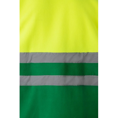 183.CHAQUETA POLAR BICOLOR AV VERDE HIERBA/AMARILLO FLÚOR 2XL