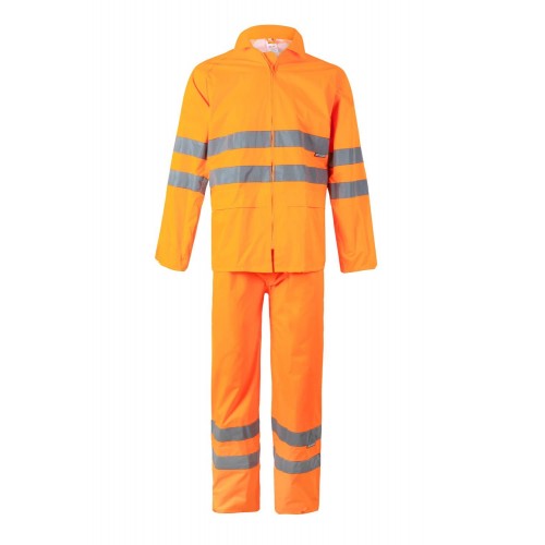 189.TRAJE LLUVIA AV NARANJA FLÚOR 2XL