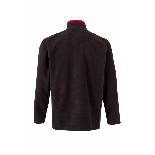 201504.CHAQUETA POLAR BICOLOR NEGRO/ROJO 2XL
