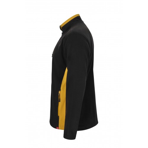 201504.CHAQUETA POLAR BICOLOR NEGRO/AMARILLO XS