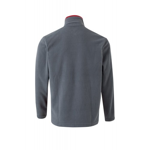 201504.CHAQUETA POLAR BICOLOR GRIS/ROJO 2XL