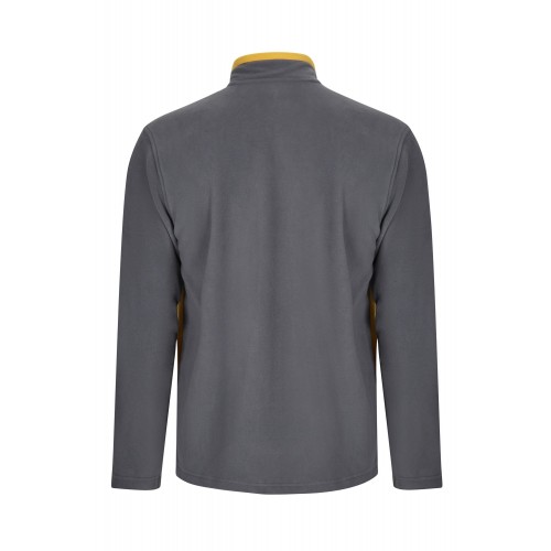 201504.CHAQUETA POLAR BICOLOR GRIS/AMARILLO XS