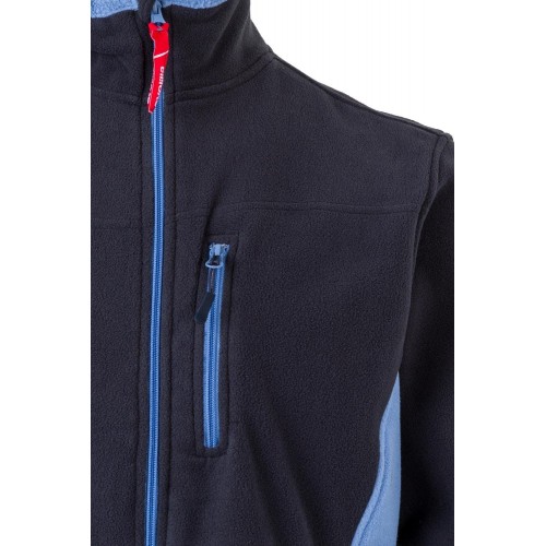 201504.CHAQUETA POLAR BICOLOR AZUL NAVY/CELESTE 2XL
