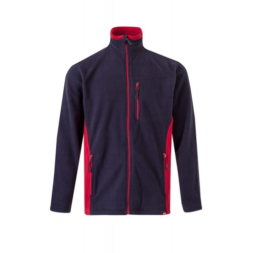 201504.CHAQUETA POLAR BICOLOR AZUL NAVY/ROJO 3XL