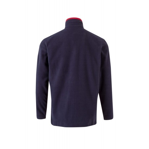 201504.CHAQUETA POLAR BICOLOR AZUL NAVY/ROJO 2XL