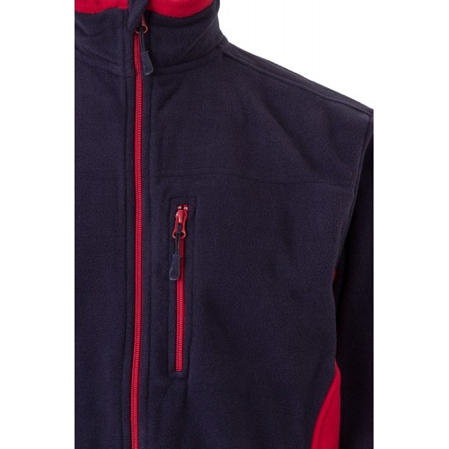 201504.CHAQUETA POLAR BICOLOR AZUL NAVY/ROJO 2XL