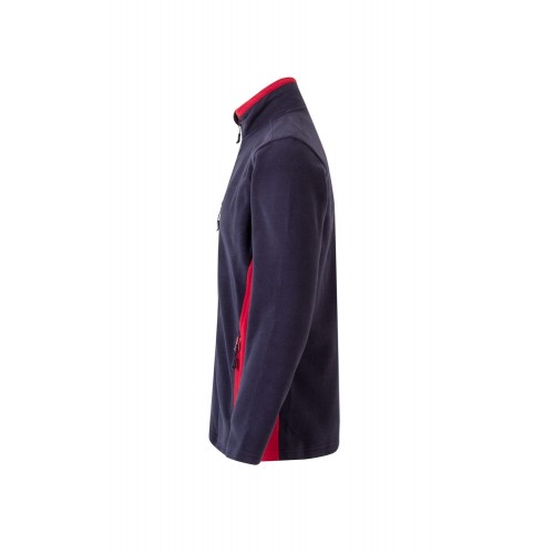 201504.CHAQUETA POLAR BICOLOR AZUL NAVY/ROJO 2XL