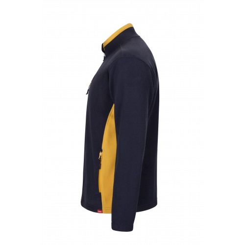 201504.CHAQUETA POLAR BICOLOR AZUL NAVY/AMARILLO XS