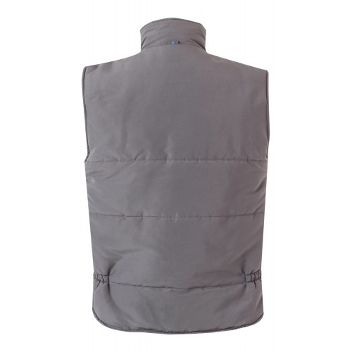 205902.CHALECO ACOLCHADO BICOLOR GRIS/CELESTE 2XL