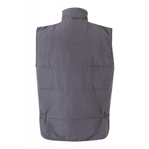 205902.CHALECO ACOLCHADO BICOLOR GRIS/VERDE LIMA 2XL