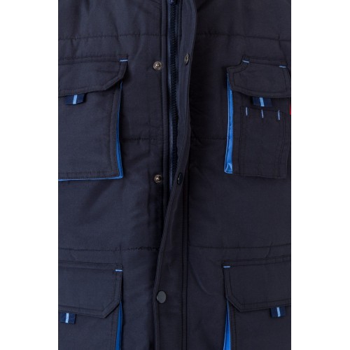 205902.CHALECO ACOLCHADO BICOLOR AZUL NAVY/CELESTE 2XL