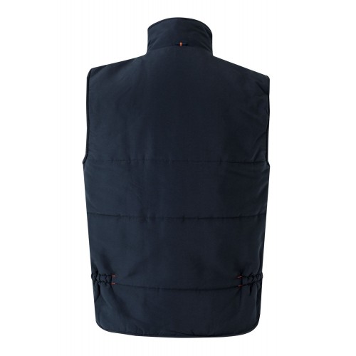 205902.CHALECO ACOLCHADO BICOLOR AZUL NAVY/NARANJA 2XL