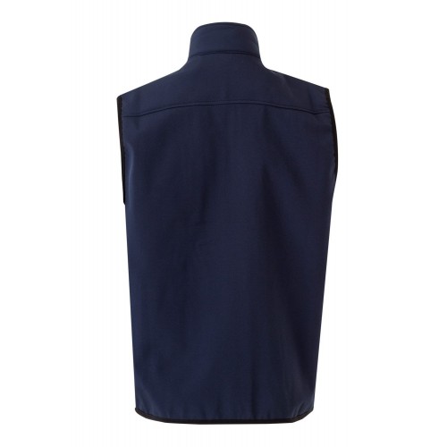 205905.CHALECO SOFT SHELL AZUL NAVY 2XL