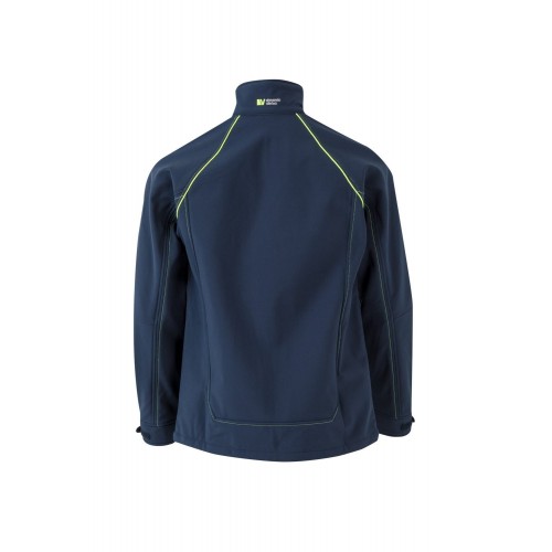 206001.SOFT SHELL BICOLOR AZUL MARINO/AMARILLO FLÚOR 2XL