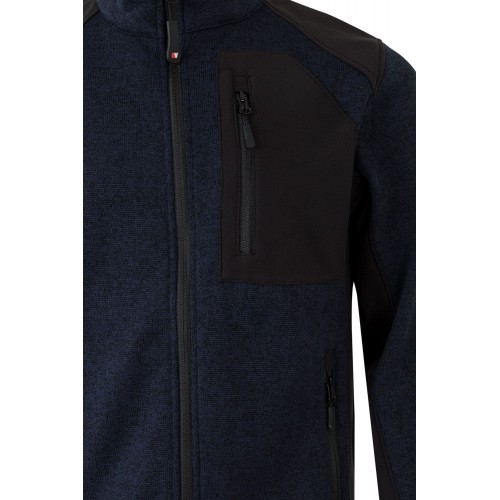 206008.CHAQUETA PUNTO AFELPADO AZUL NAVY/NEGRO 2XL