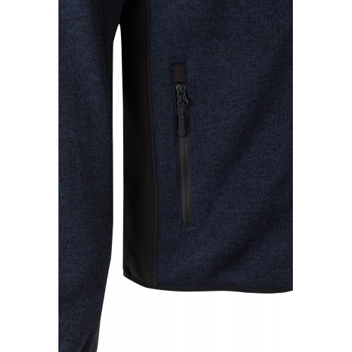 206008.CHAQUETA PUNTO AFELPADO AZUL NAVY/NEGRO 2XL