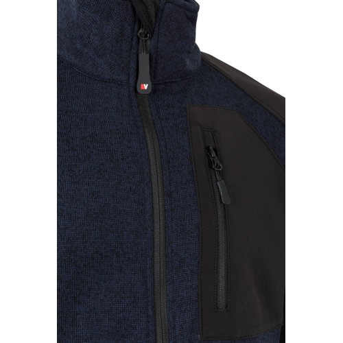 206008.CHAQUETA PUNTO AFELPADO AZUL NAVY/NEGRO 2XL