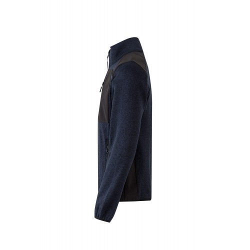 206008.CHAQUETA PUNTO AFELPADO AZUL NAVY/NEGRO 2XL