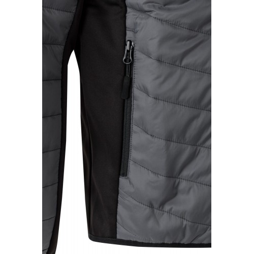 206009.CHAQUETA ACOLCHADA LIGERA GRIS/NEGRO 2XL
